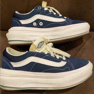 Vans Pop Color Old Skool Overt CC Shoe Blue Comfy Cush wmn sz 6.5/men sz 5.0